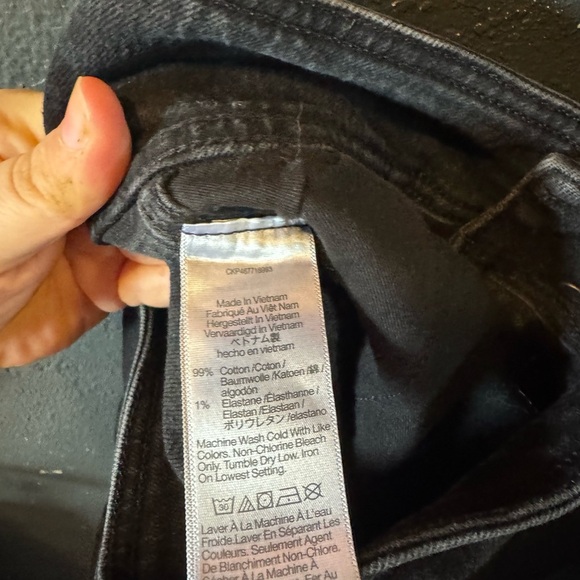 Madewell High Rise Black Ankle Skinny Pintcuck Denim Jeans Size 26 - Picture 5 of 5